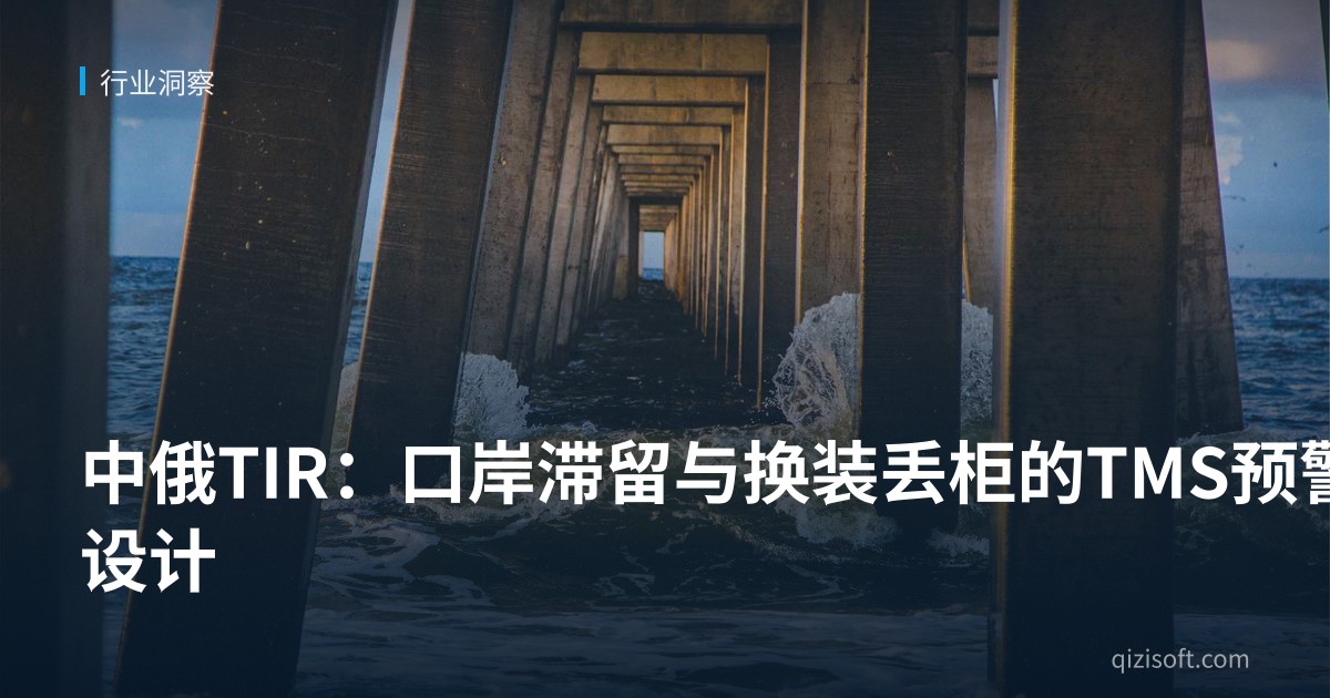 中俄TIR：口岸滞留与换装丢柜的TMS预警设计